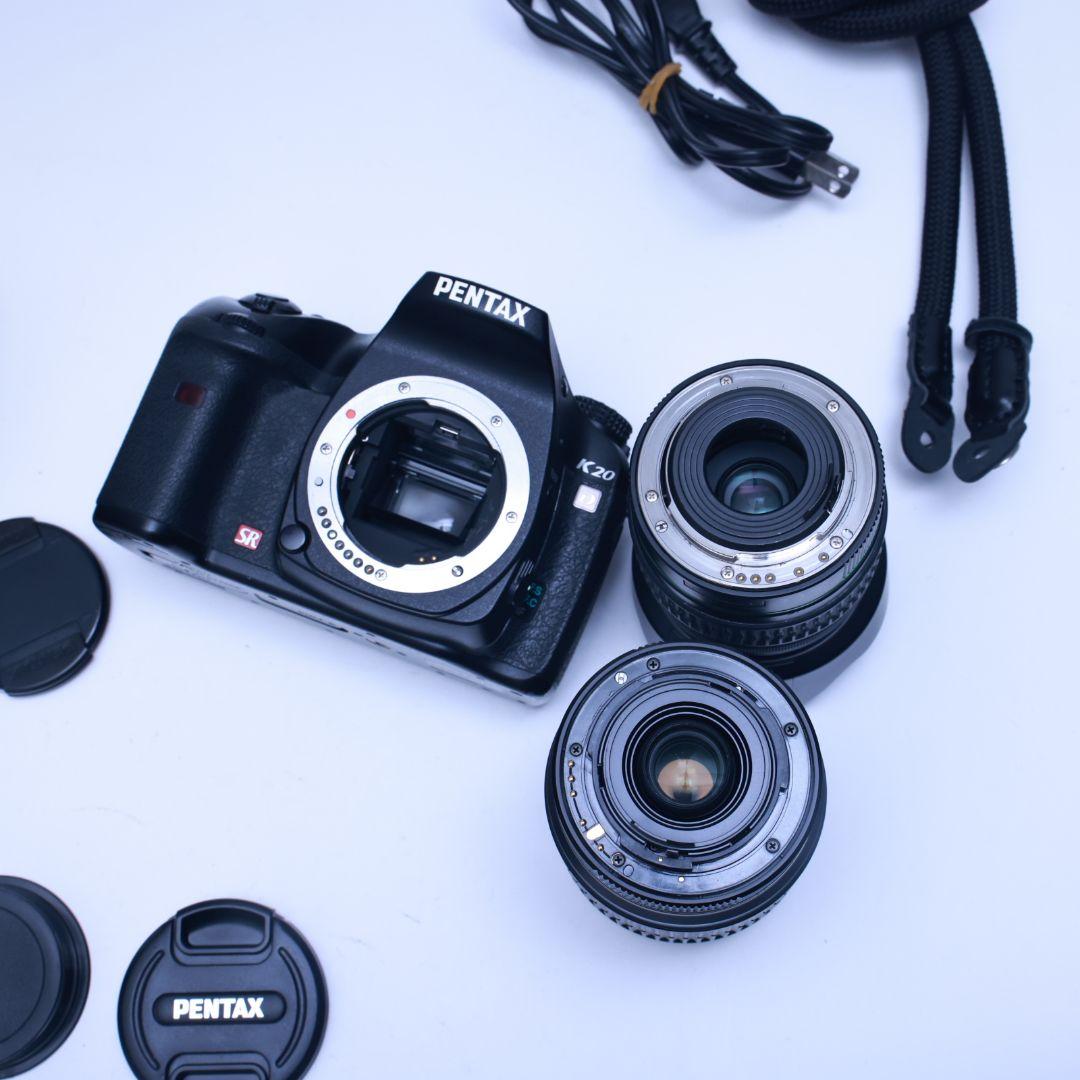 スマホ転送可 PENTAX K-20 レンズ他付 一眼レフデジタルカメラ SD付
