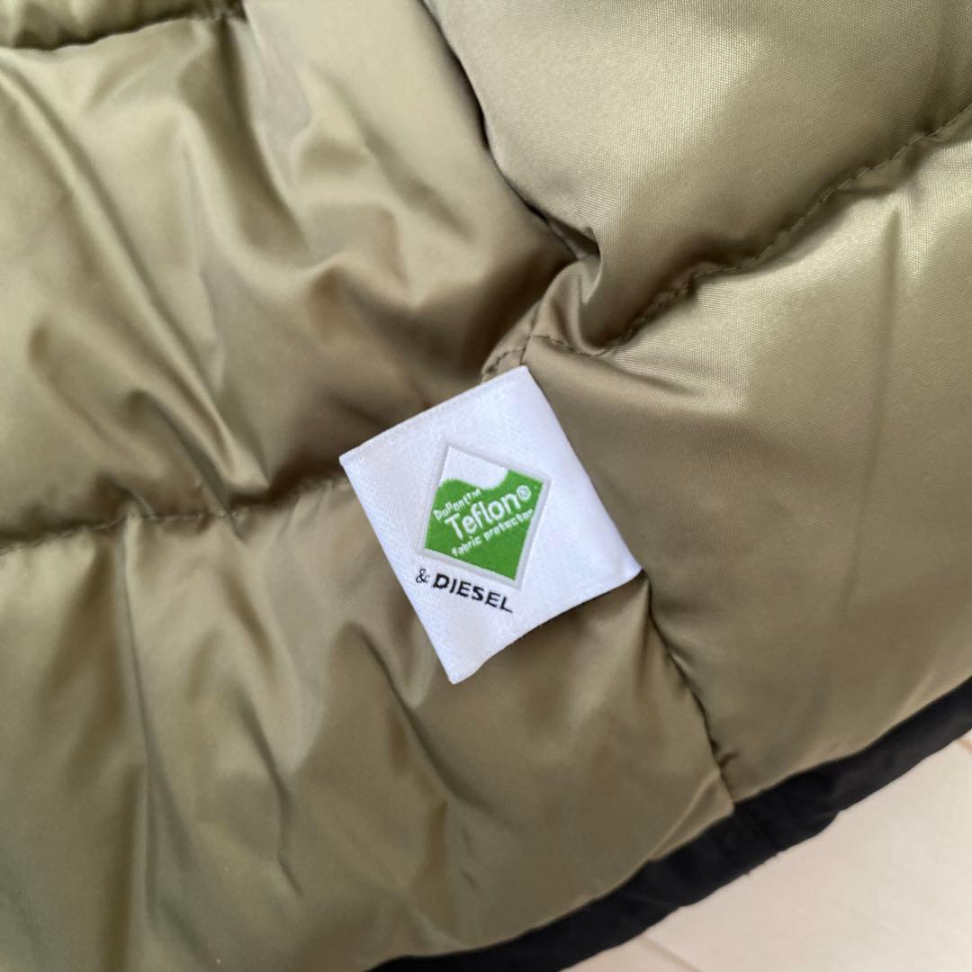 DIESEL N-3Bファー付きブラックモッズコート　メンズ