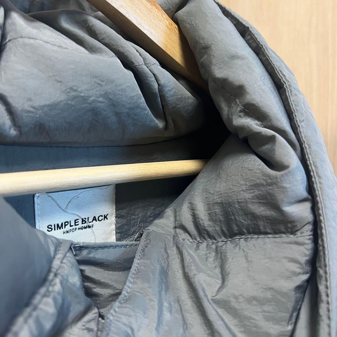 ロング ダウンコート グレー オーバーサイズ