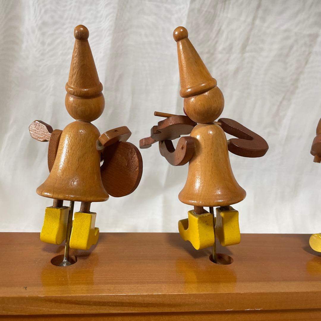 美品　prologue カラクリ　ピエロ　オルゴール　木製　置物　インテリア