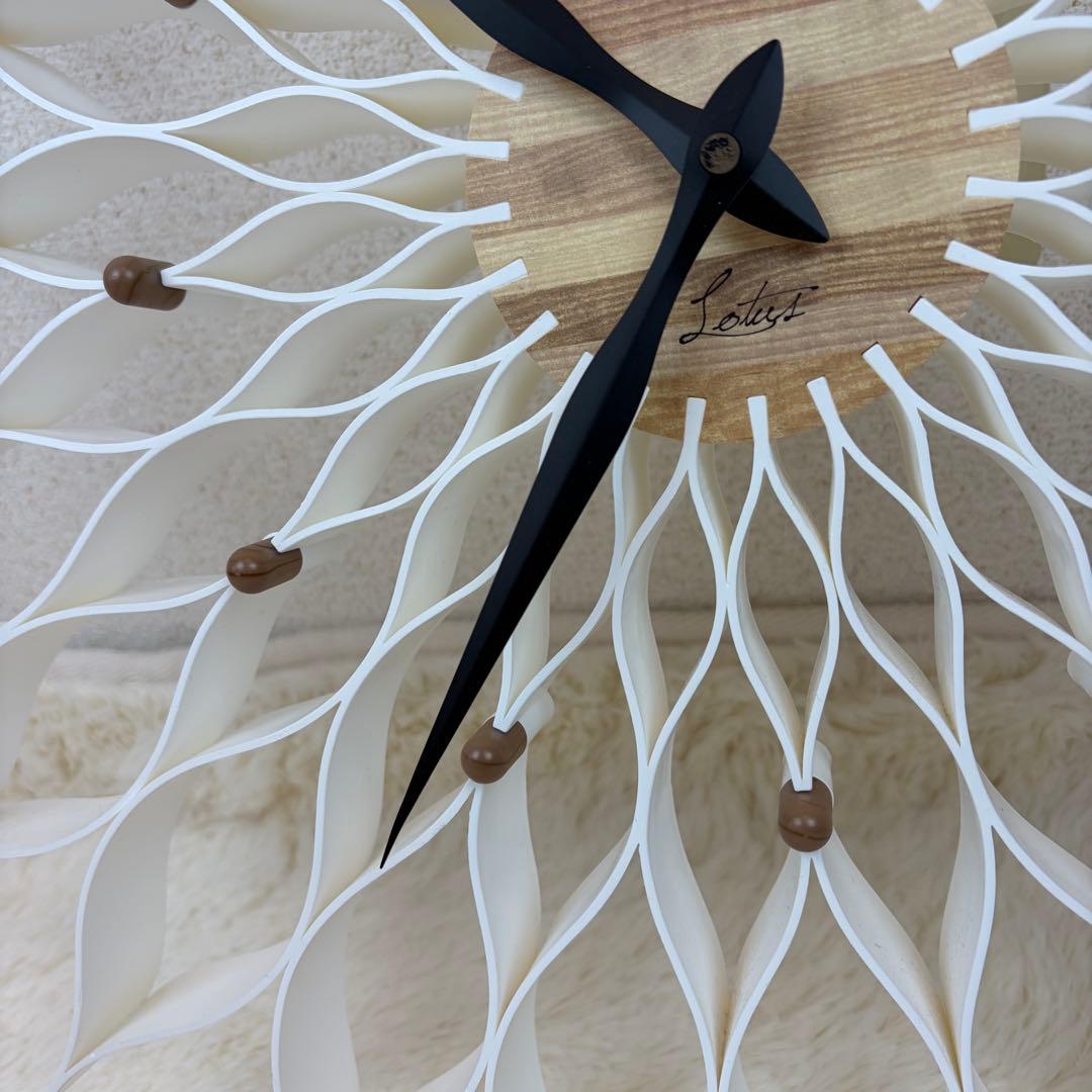 送料無料 Francfranc ルファール ホワイト 掛時計