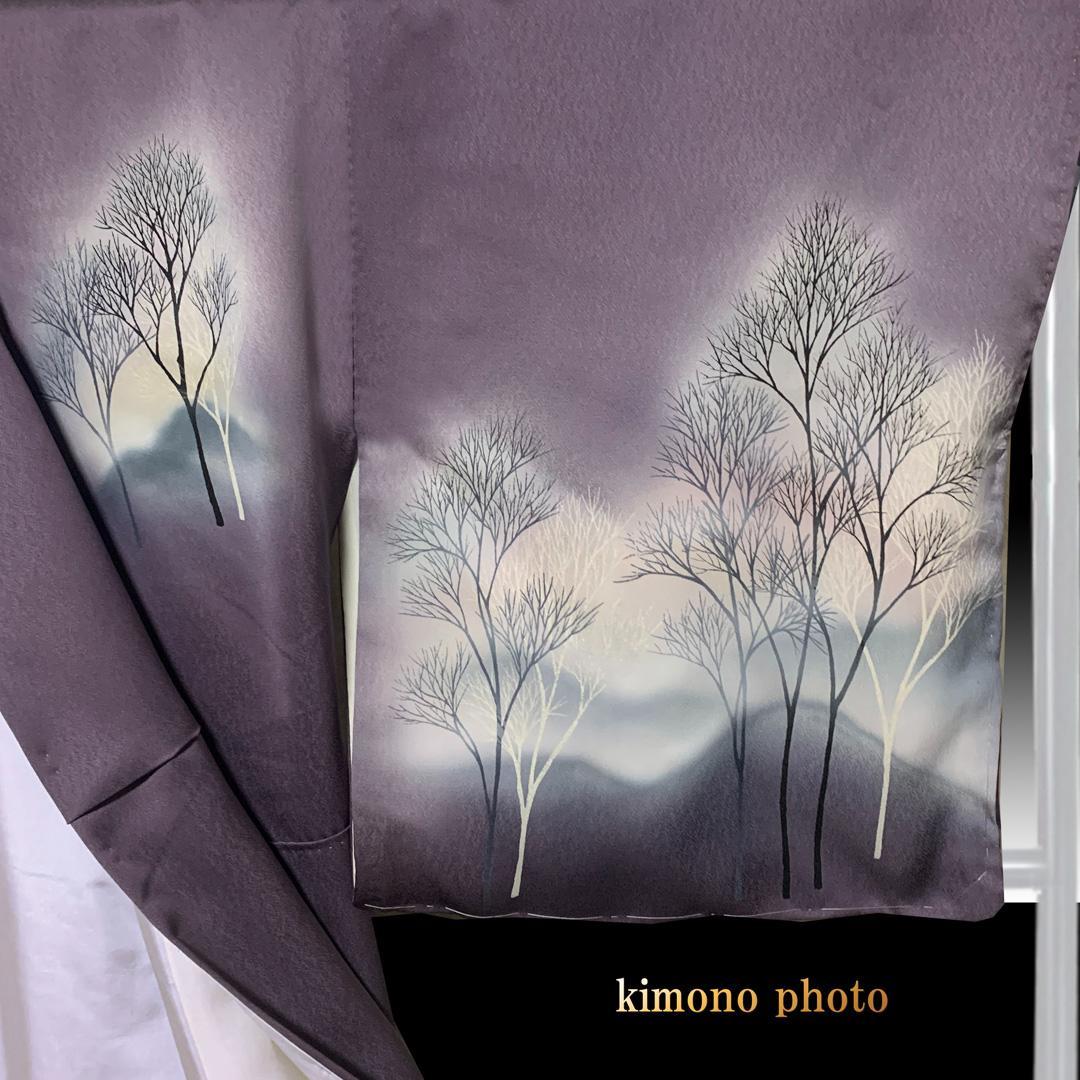 【新品、未使用】正絹【極上逸品】トールサイズ【手描き 友禅染】訪問着フルセット