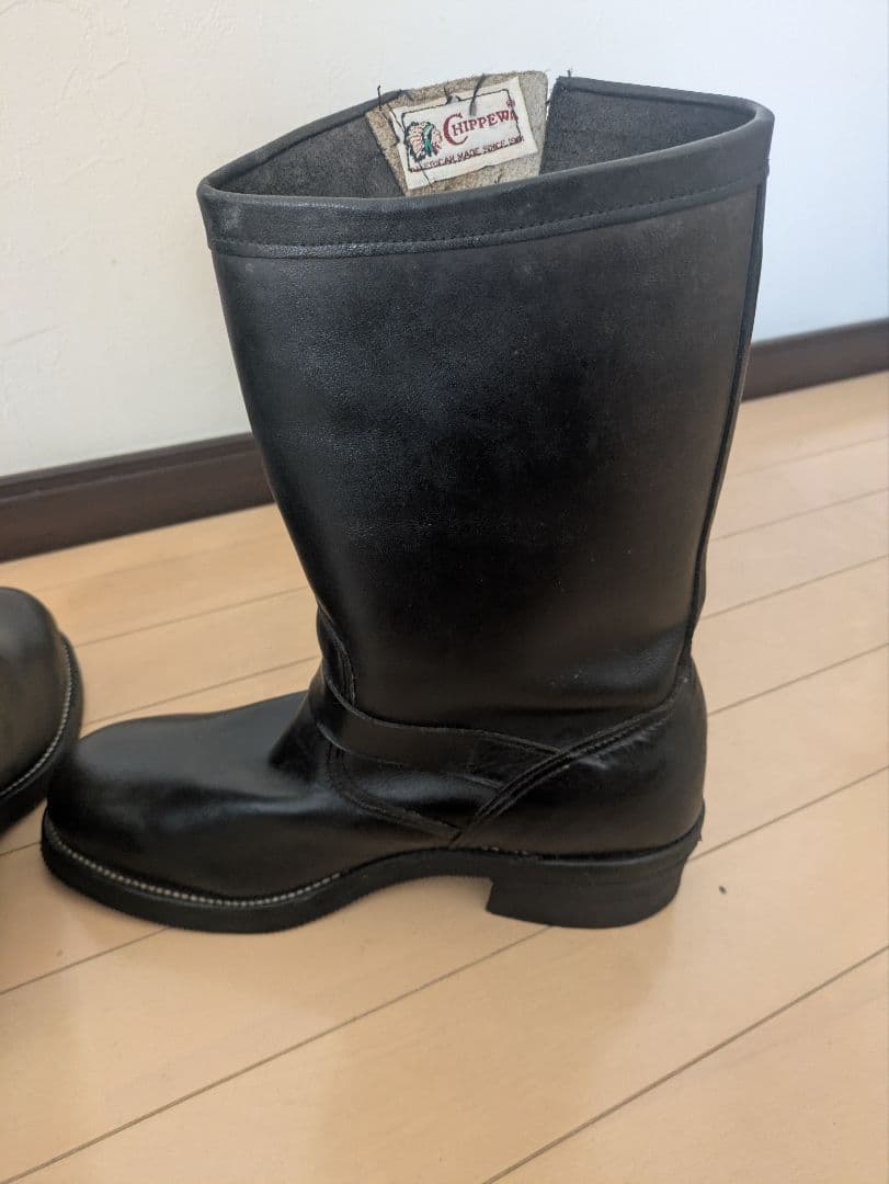 盆*栽様 Chippewa ブラック エンジニアブーツ　27863 サイズ　9