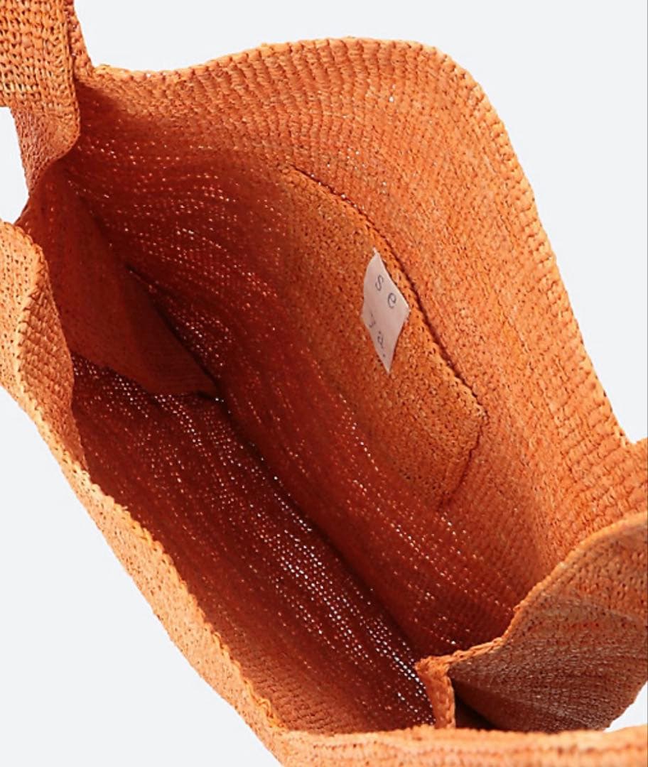 バッグ seya. RAFFIA SHOPPING BAG