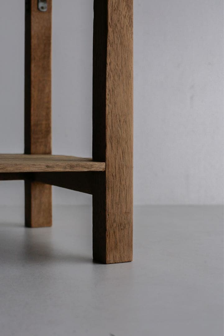 ラワン 杉 無垢材 サイドテーブル　勉強机　アンティークテーブル　古家具