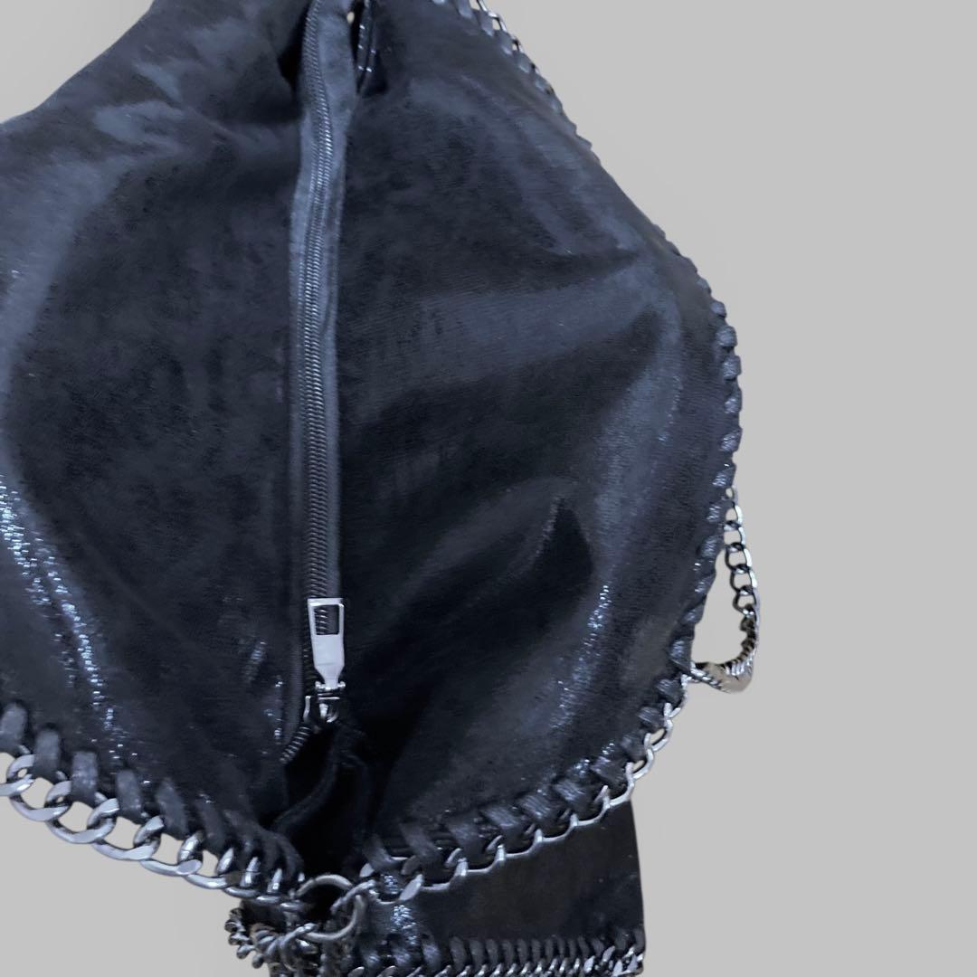 ひま CRACKED SHINY CHAIN BAG 766B