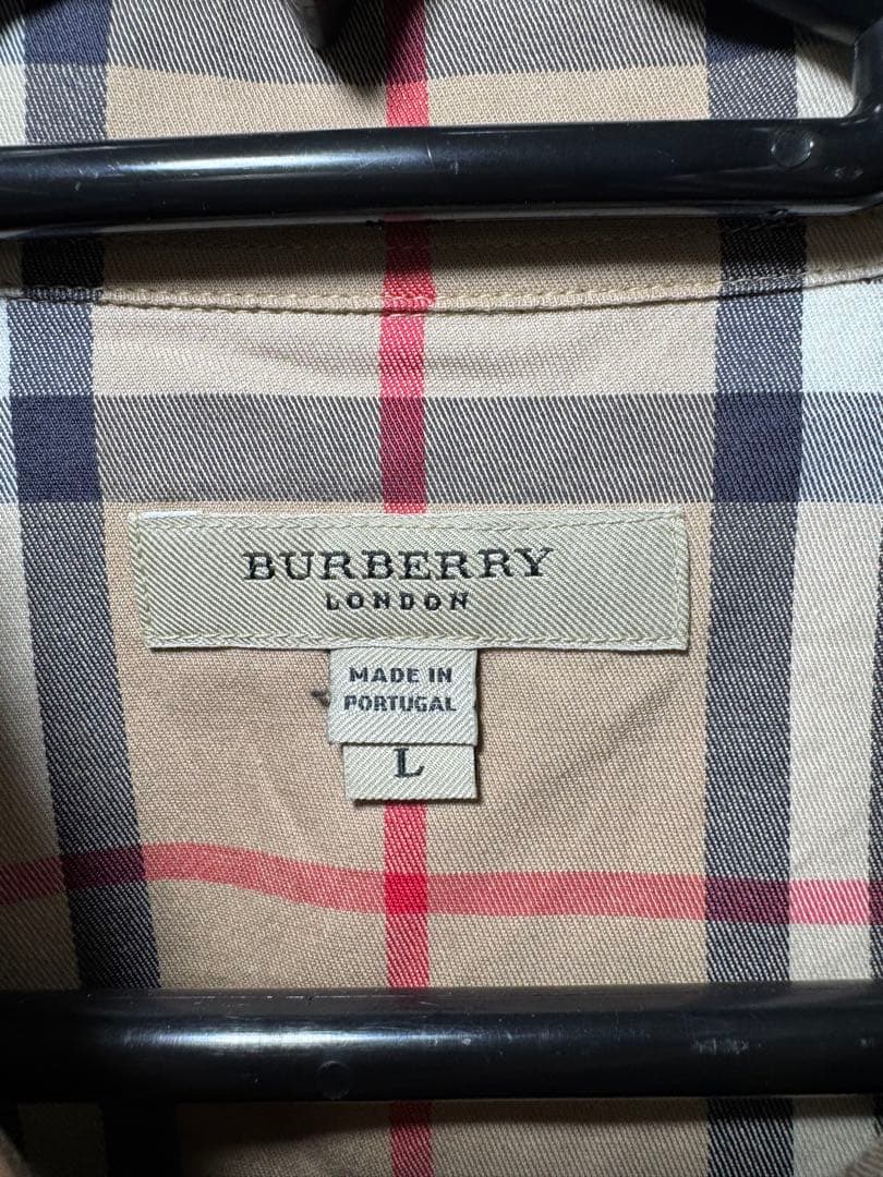 バーバリー　ノバチェックシャツL