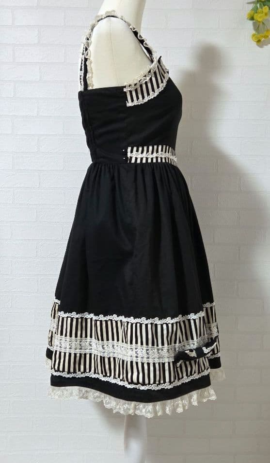 【InnocentWorld　イノセントワールド】 ワンピース　リボン　黒白