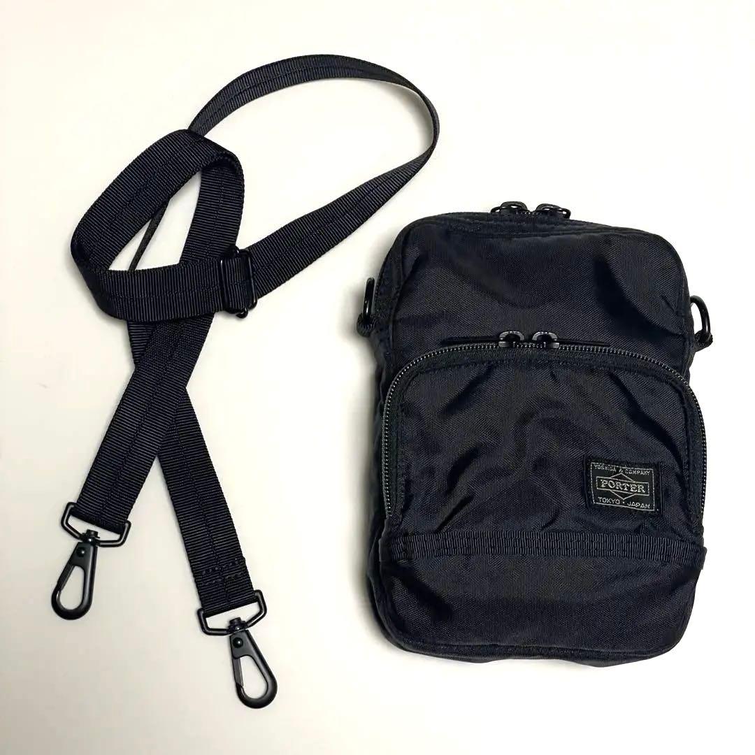 未使用に近い　ポーター フラッシュ　FLASH ショルダーバッグ　ブラック
