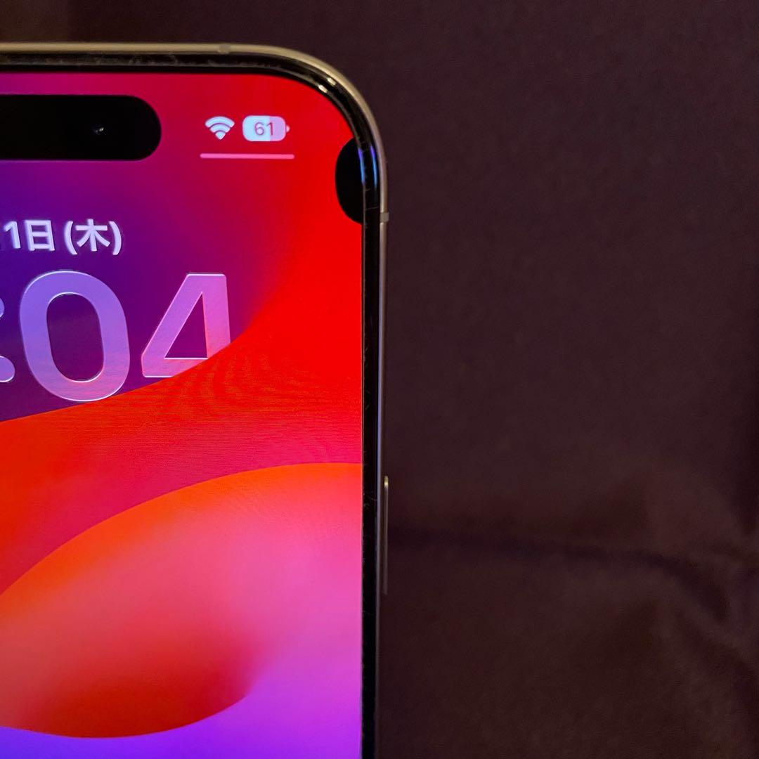 iPhone 15 Pro 512GB ナチュラルチタニウム　海外版　難あり