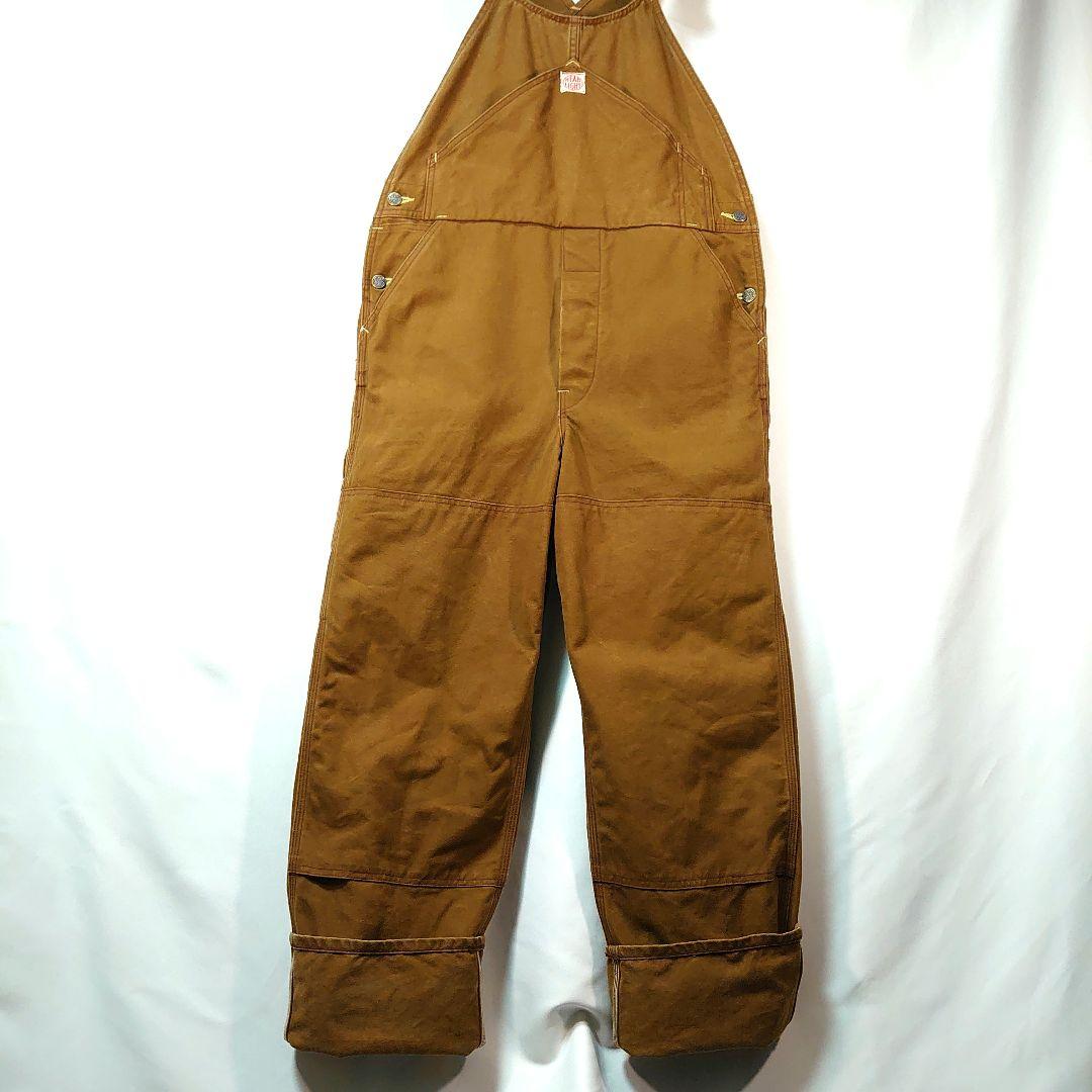 HEAD LIGHT 13oz ブラウンダック オーバーオール 32×32