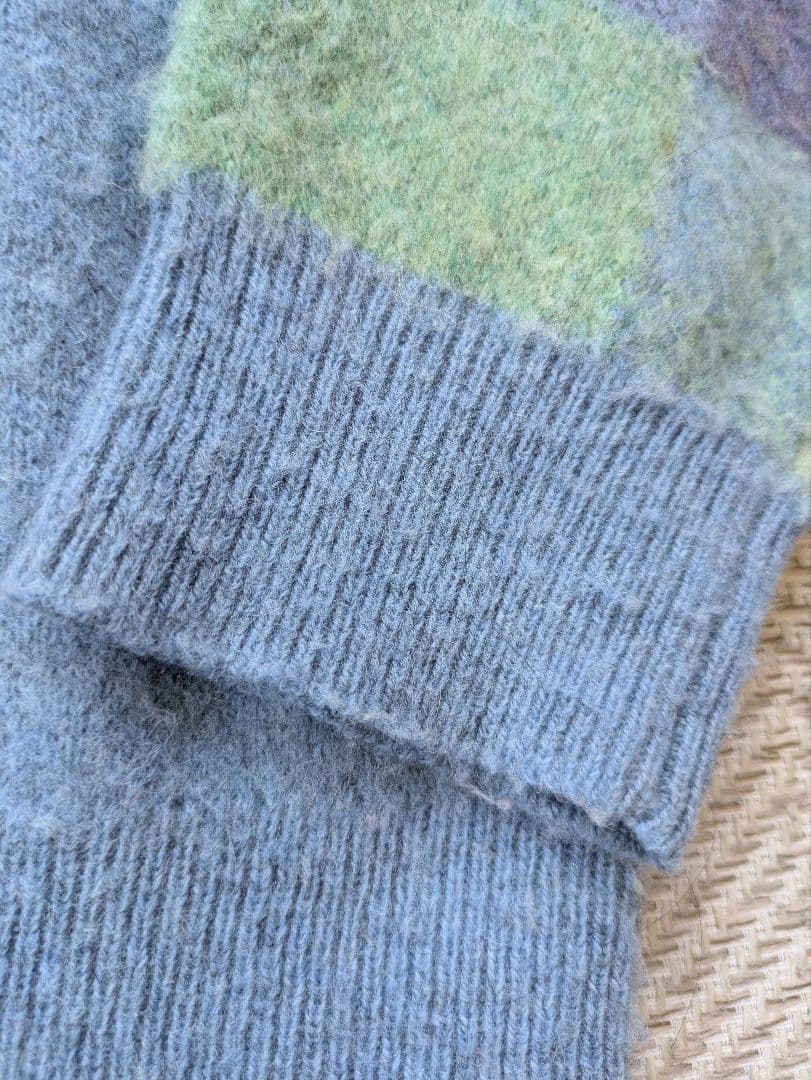 高級ライン♡ラルフローレン　ふわふわパターンカラーウールニットセーター　カラフル