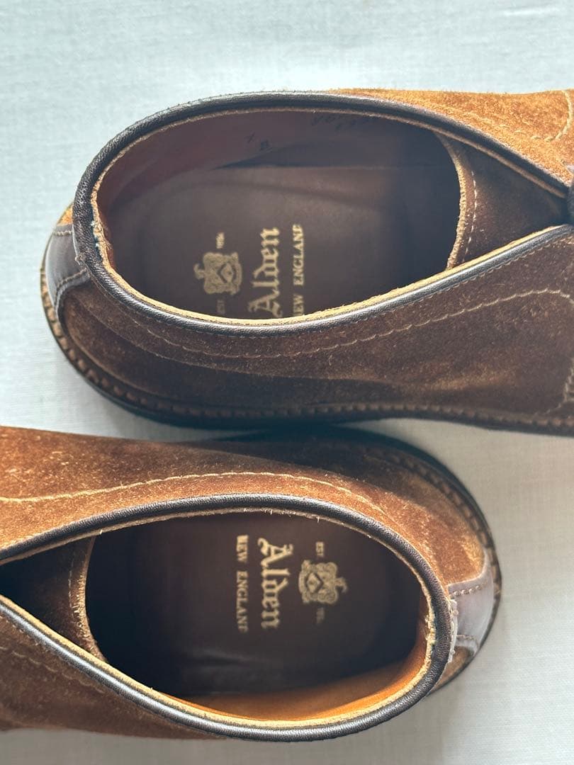 【美品良靴】ALDEN SUEDE CHUKKA BOOTS7D 13291