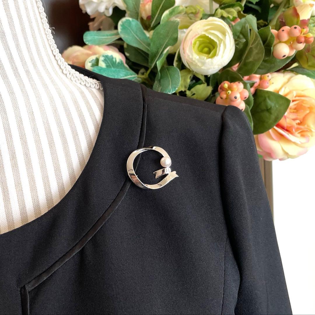 ミキモト　パールブローチ　入学式　卒業式　あこや真珠　本真珠　コサージュ