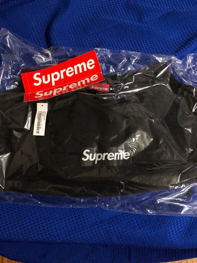 Supreme Washed Box Logo Crewneck ブラック