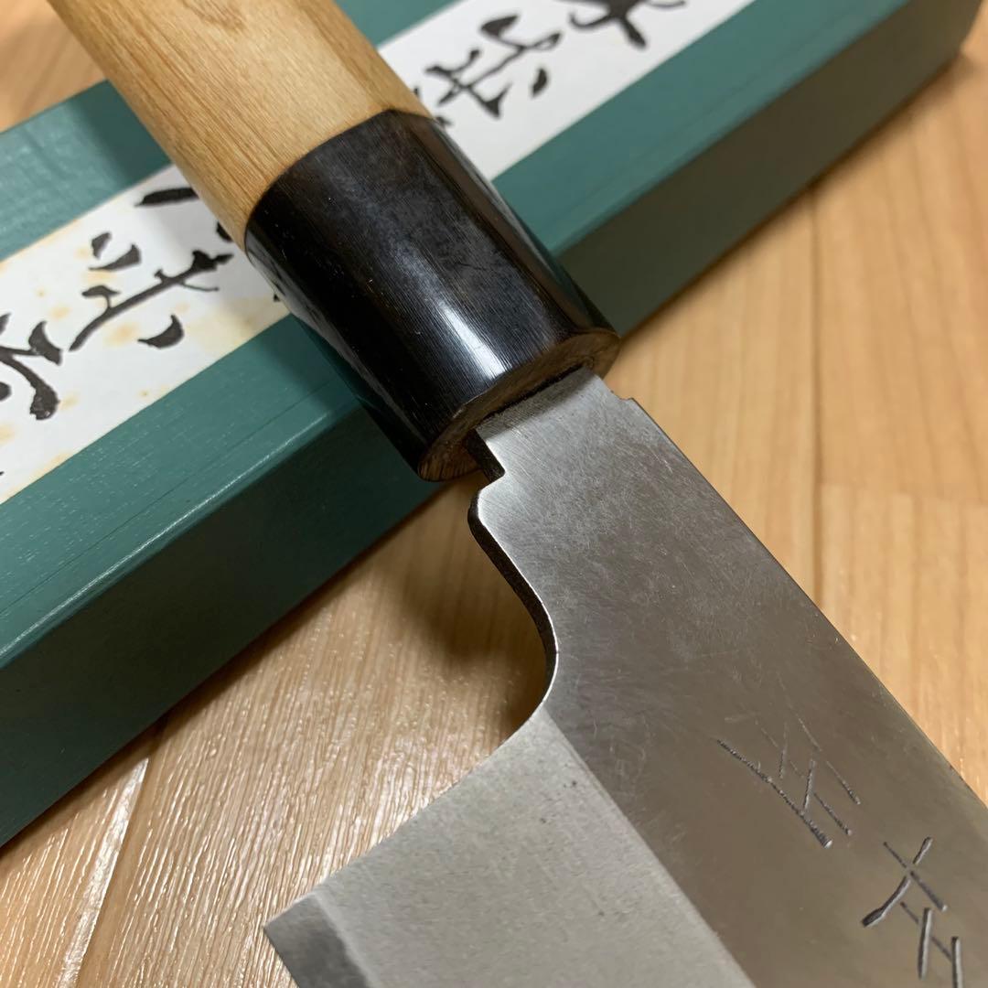 正本　総本店　鎌形　薄刃包丁　8寸