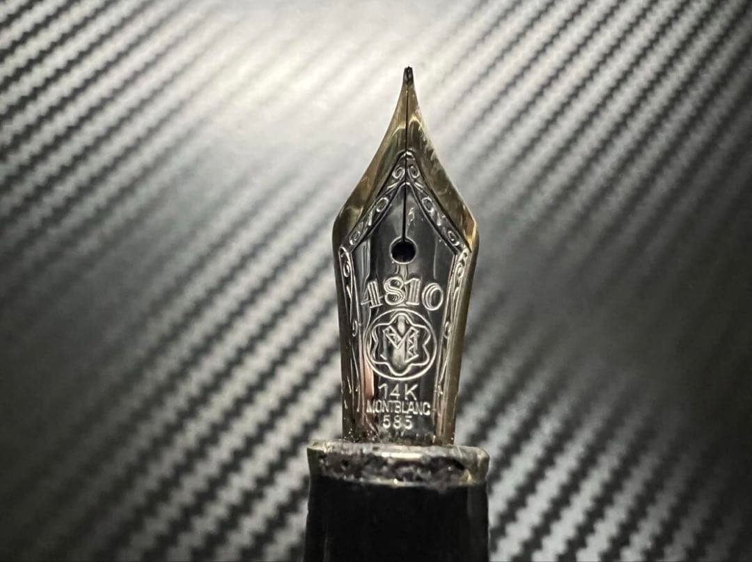 モンブラン 144 ブラック 万年筆 中白 EF 14金ニブ