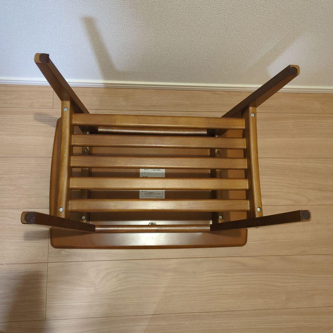 カリモク60 サイドテーブル　角割れあり