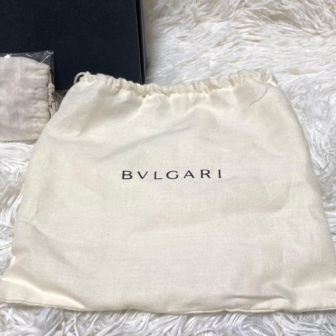 美品✨BVLGARI サークル　ロゴバックル　ベルト　黒　レザー　93cm