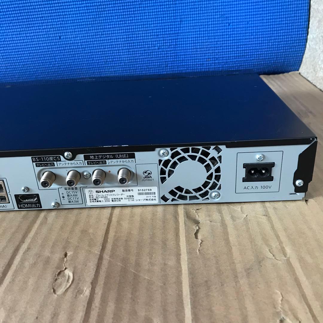 SHARP ブルーレイディスクレコーダー BD-W580 2015年製