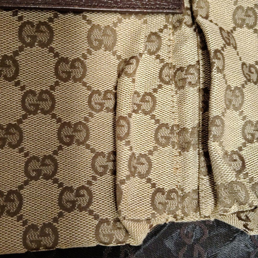 グッチ　ロゴ型押し　GGキャンバス 　ウエストポーチ