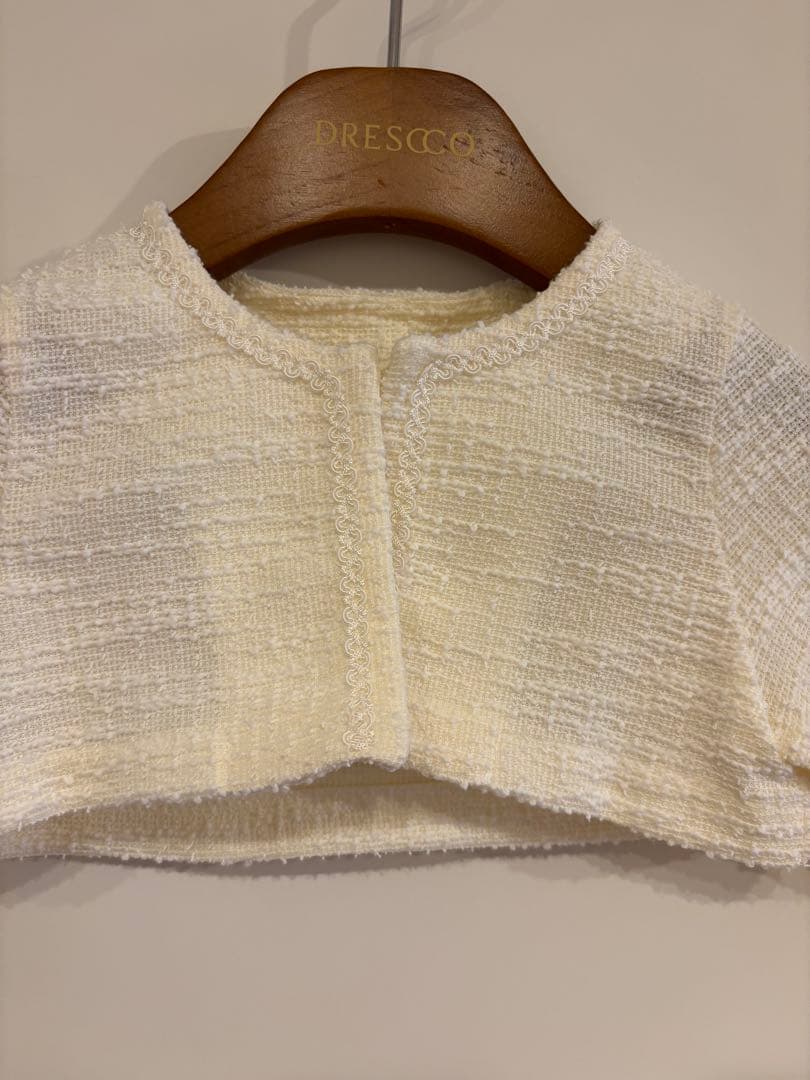 ✴︎美品✴︎ DRESCCO ベビードレス&ボレロ 80cm(2号)ホワイト