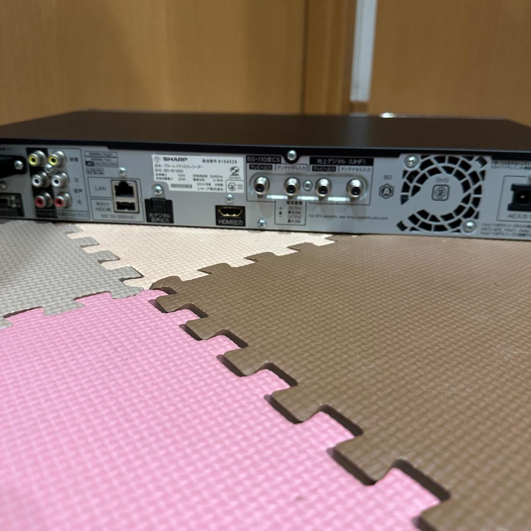 概ね美品 SHARP BD-W1600 ブルーレイレコーダー TB フルセット