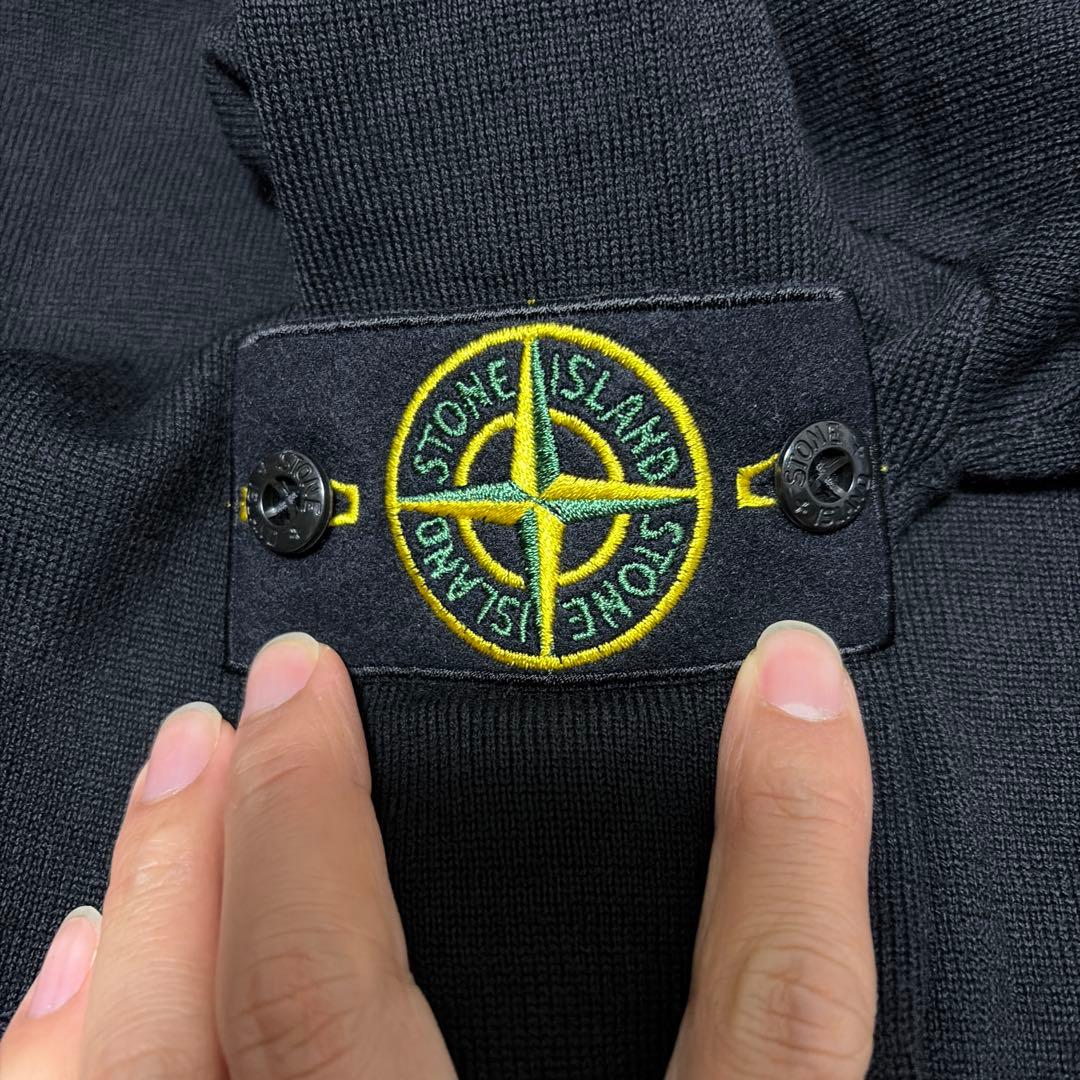 【新品】STONE ストーンアイランド　タートルニット　黒