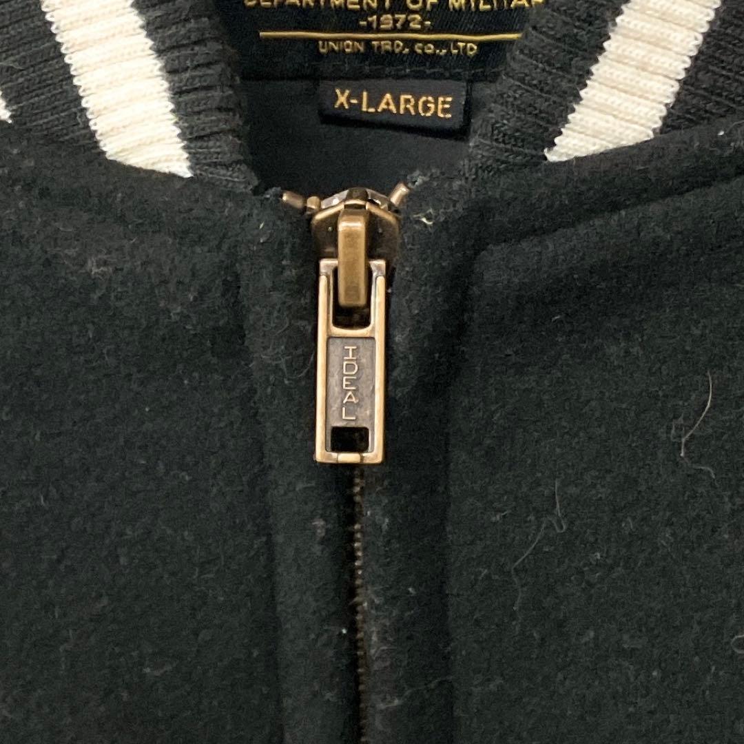 ヒューストン ウールジャケット スタジャン 黒 XL 8
