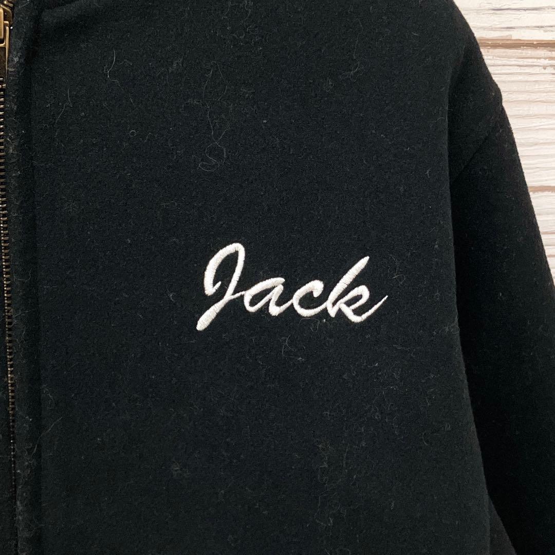 ヒューストン ウールジャケット スタジャン 黒 XL 8