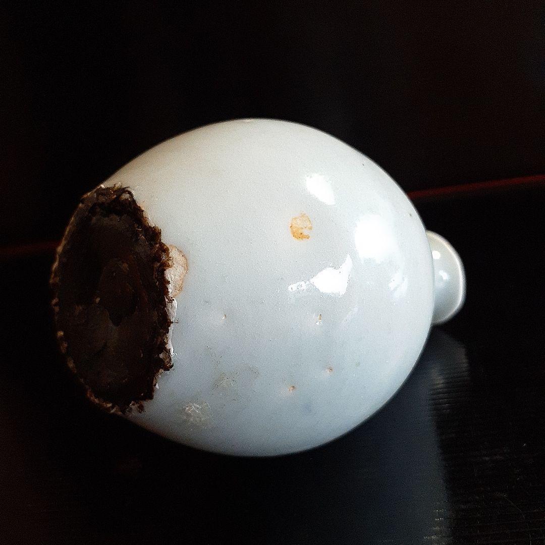 初期伊万里染め付け欄図小壺