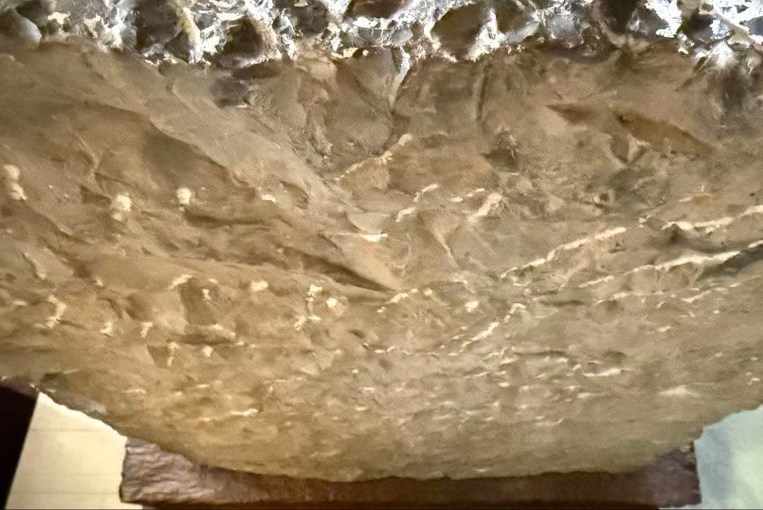 中国　石佛　三尊佛　台付　仏教美術　高さ約51cm 送料込み251211