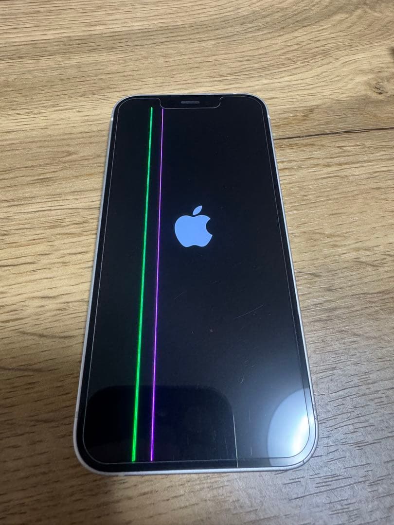 iPhone 12 mini 64G ホワイト　バッテリー84% 画面に線あり