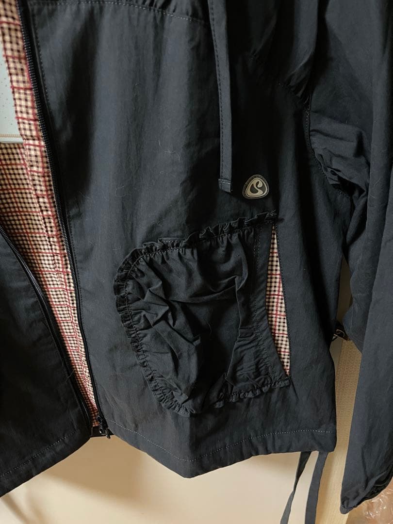 トップス HUG YOUR SKIN Round collar knit jacket