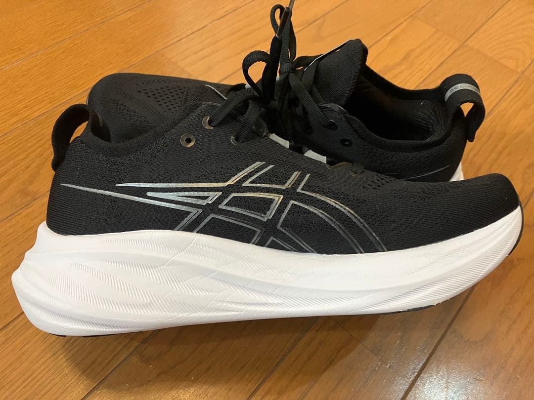 アシックス ゲルニンバス26 26.5cm エクストラワイド ブラックホワイト