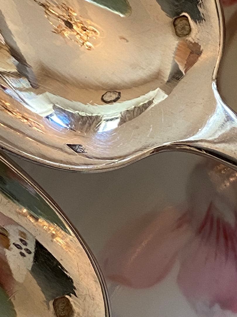 【フランス／H.Soufflot】純銀／フォーク＆スプーン ２セット