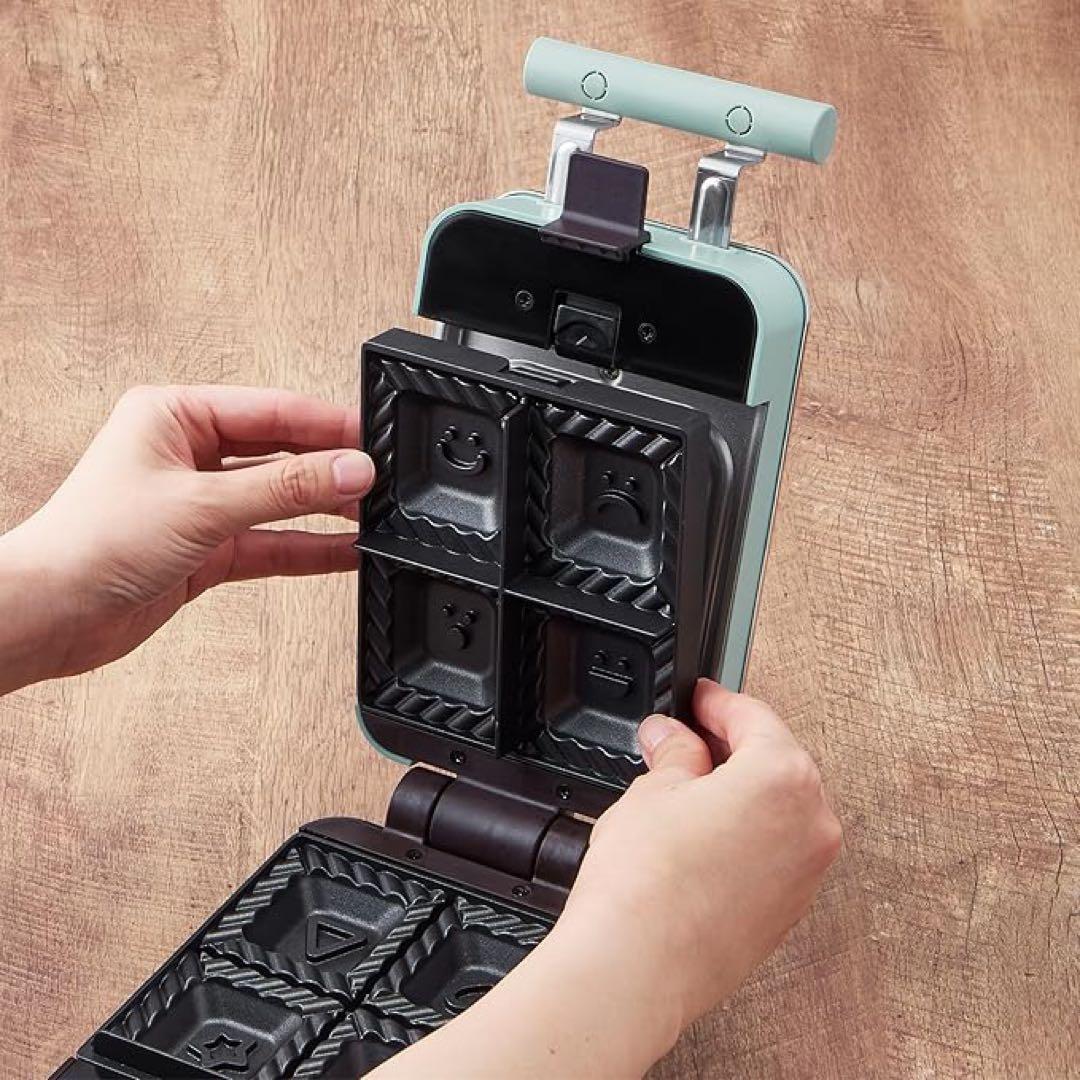 Toffy クォーターホットサンドメーカー K-HS6 別売プレート付き