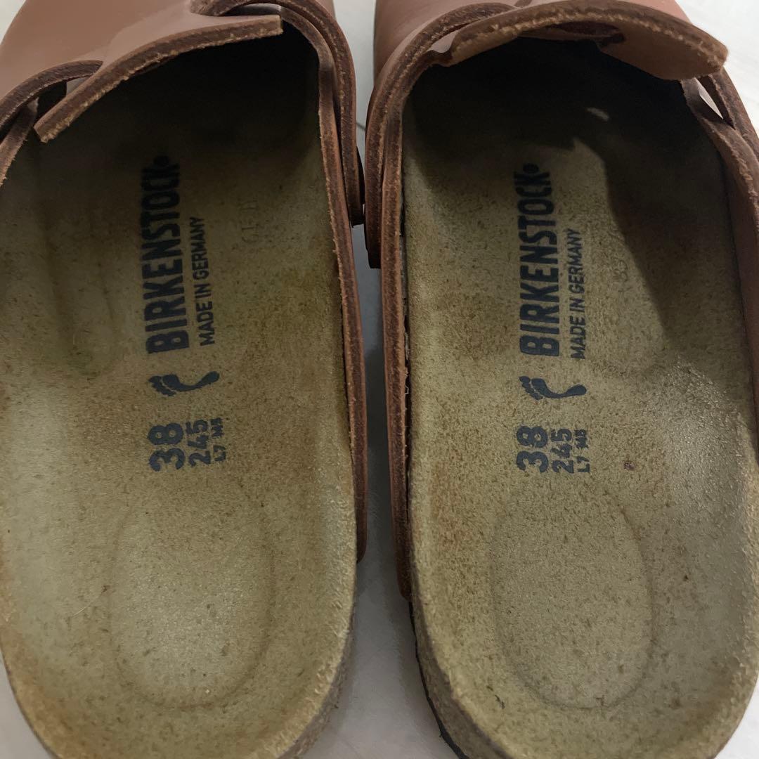 BIRKENSTOCK ブラウン サボ・クロッグサンダル 38