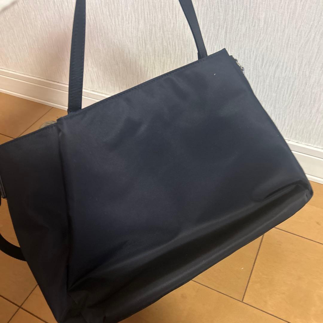 アニエスベー　ナイロンショルダーバッグ 黒　2way トートバッグ