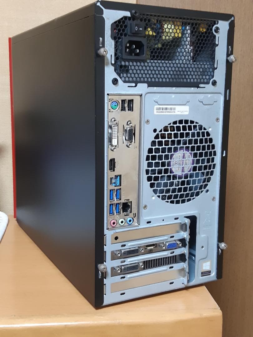 自作PC　RYZEN5 2600・8GB・128GB・GTX650Ti