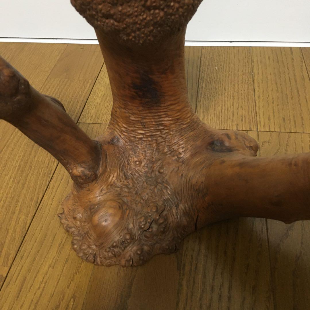 1093 木の切り株 置物 木 鉢置き 台 花台 木の根 和 和室 床の間
