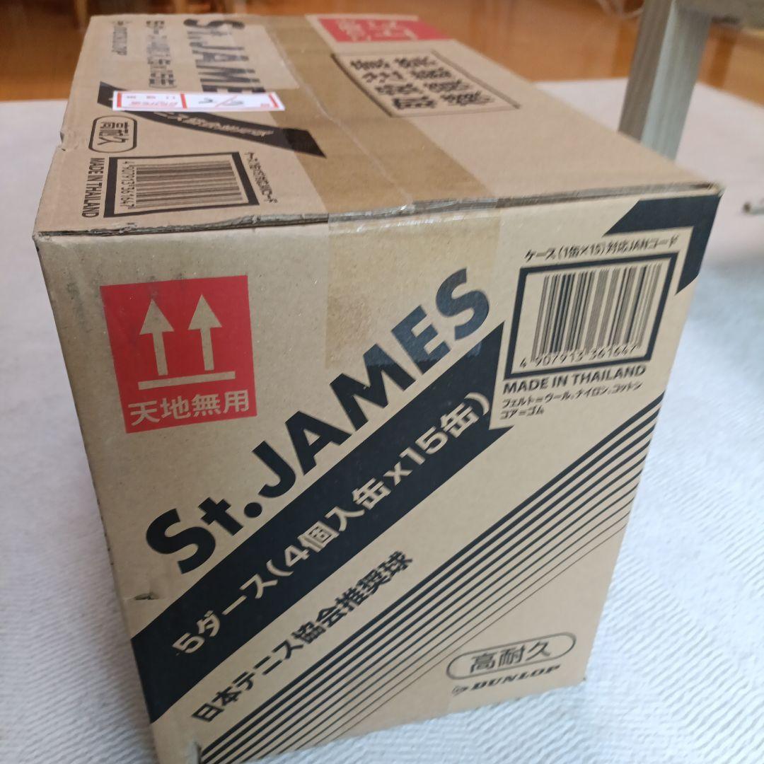 DUNLOP St.JAMES テニスボール 5ダース（4個入缶✕15缶）高耐久