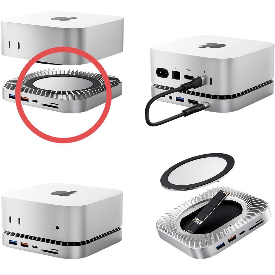 大特価❣️Mac Mini M4 M4pro 対応ハブ 10-in-1 拡張ハブ