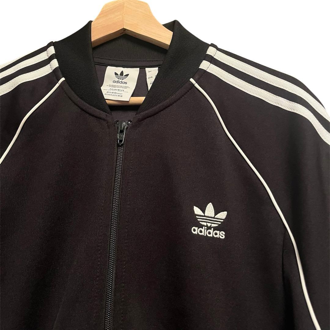 【美品】adidas ファイヤーバード　ジャージ上下　ブラック
