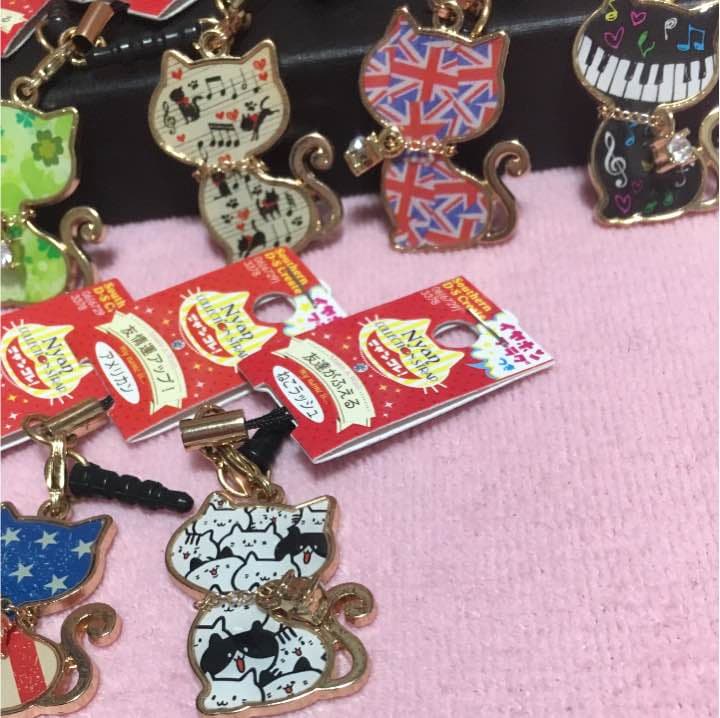 猫ちゃん イヤホンジャック ストラップ