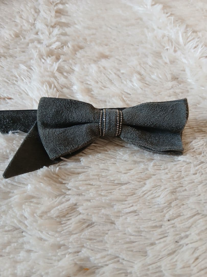 Brunello Cucinelli❗リボン付きヌバックベルト　サイズ/M❗