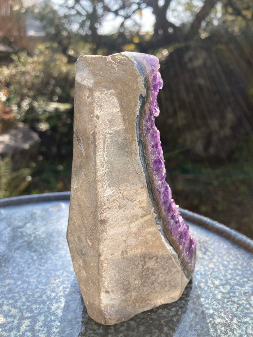 アメジスト結晶 置物　二月の誕生石　パワーストーン　ヒーリング