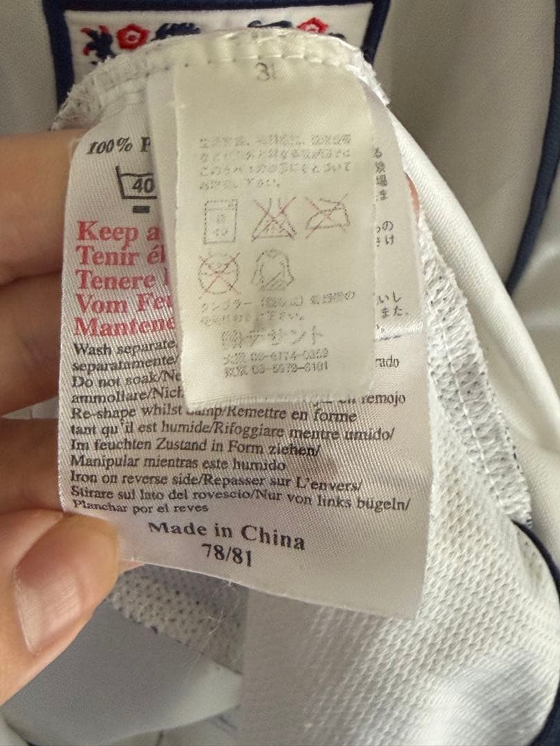 【正規品】イングランド代表　長袖　ユニフォーム 2001-2003