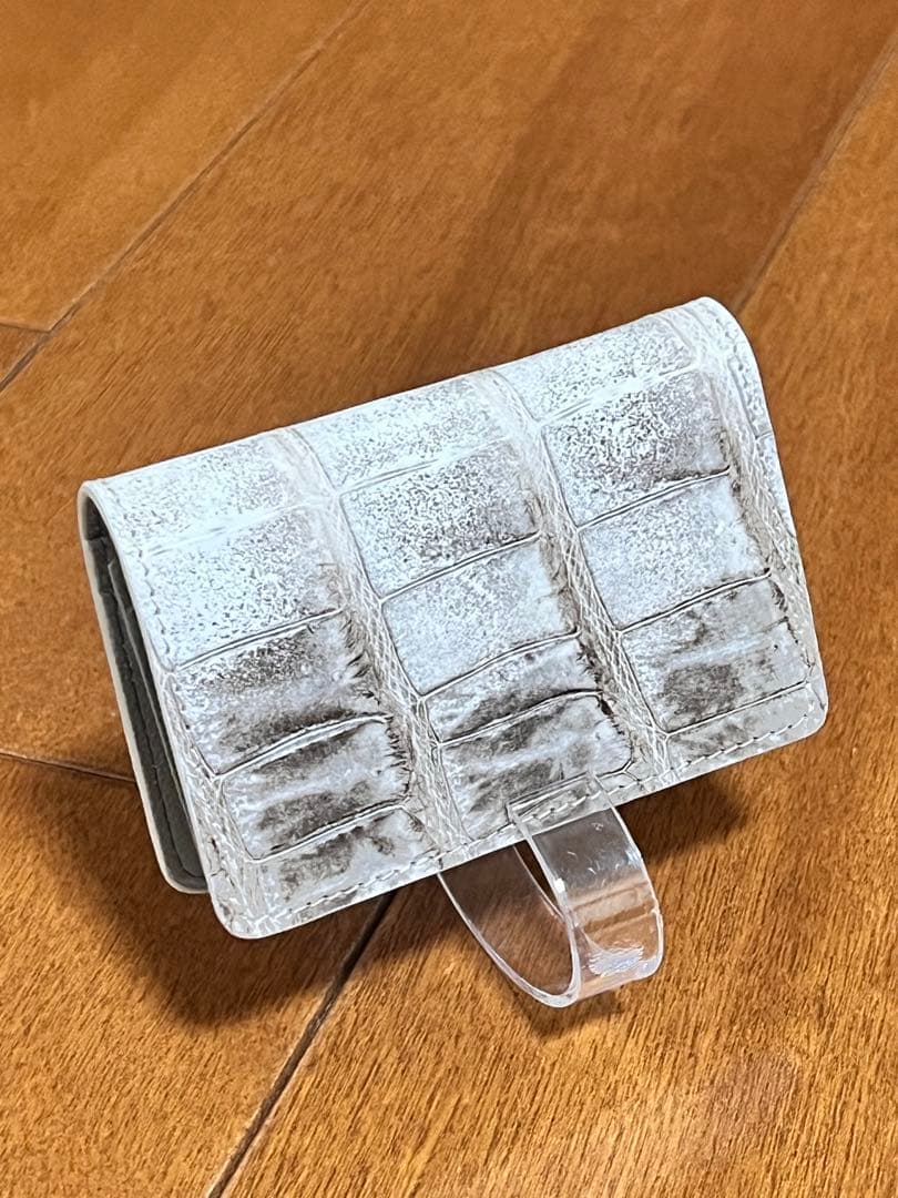 クロコダイル　名刺入れ　カード入れ　シャイニング　新品　在庫1