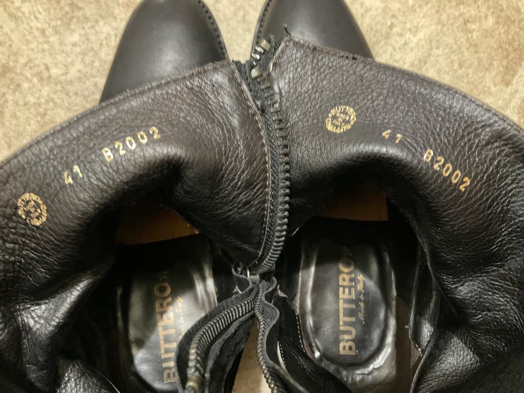 ブッテロ　BUTTERO サイドジップ　スエード　ブーツ　サイズ 41